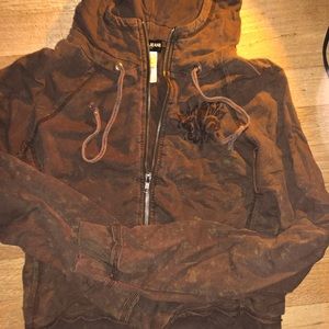 Guess y2k tie-dye long sleeve zip up